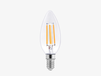 Светодиодная лампа Filament C35 E14 6Вт | LEDS POWER