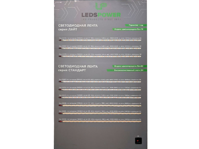 Изображение галлереи товара - Стенд с лентой Standard&Light / 1