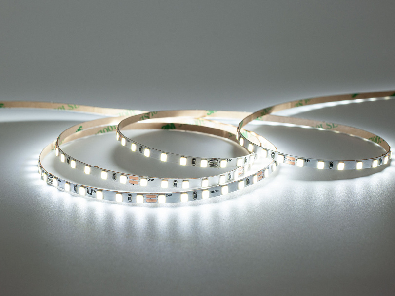 Изображение галлереи товара - Светодиодная лента узкая LEDS POWER 2835 120/м (8Вт/м) 24В холодная 4мм / 3
