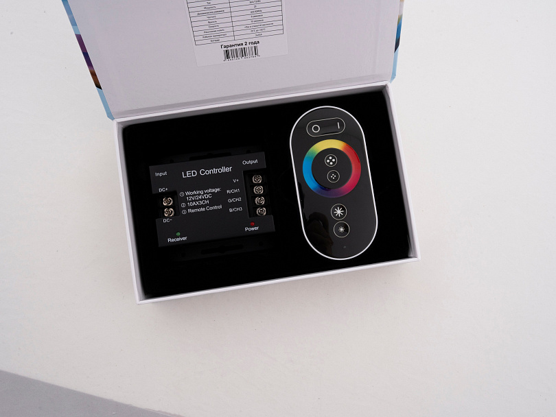 Изображение галлереи товара - Контроллер RGB T3 RF 30A сенсорный ПДУ / 4