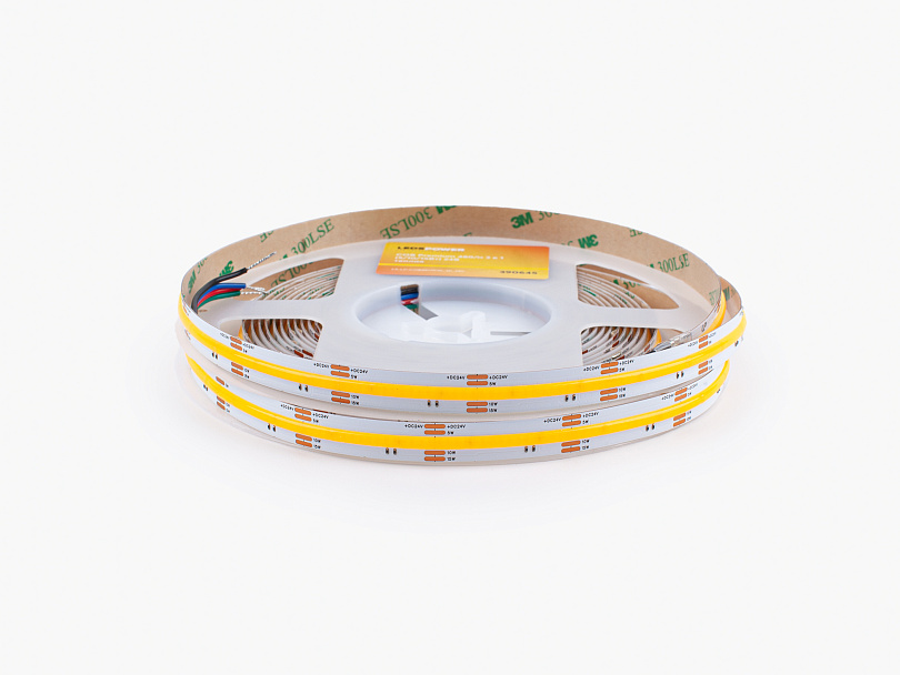 Изображение галлереи товара - Светодиодная лента LEDS POWER COB Premium 480/м 3 в 1 (5/10/15Вт) 24В теплая / 1