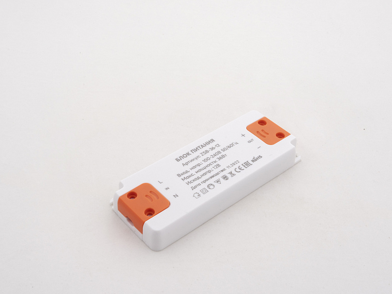 Изображение галлереи товара - Блок питания 36Вт 12В IP20 Plastic slim / 1