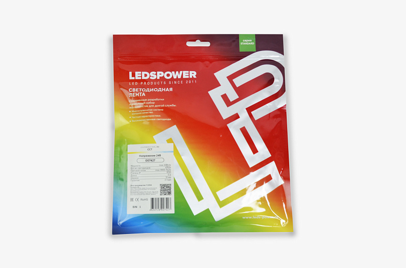 Изображение галлереи товара - Светодиодная лента LEDS POWER 2835 238/м (476 chips) max 30Вт/м 24В CCT / 4