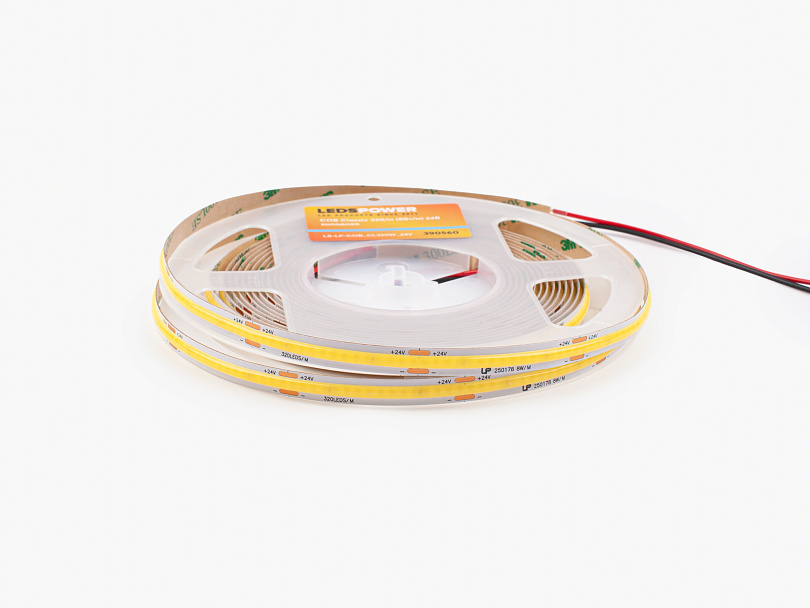 Изображение галлереи товара - Светодиодная лента LEDS POWER COB Classic 320/м (8Вт/м) 24В холодная / 1