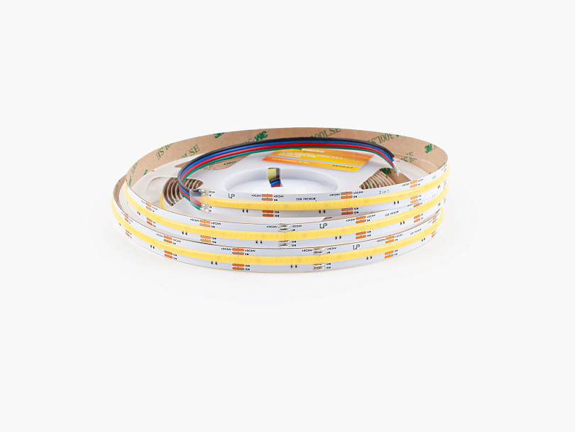 Изображение галлереи товара - Светодиодная лента LEDS POWER COB Premium 480/м 3 в 1 (5/10/15Вт) 24В холодная / 1