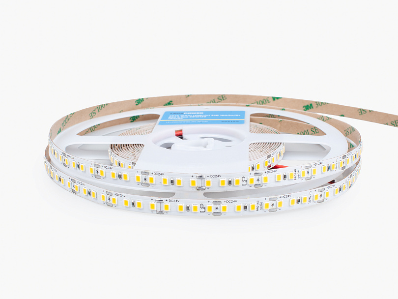 Изображение галлереи товара - Светодиодная лента LEDS POWER 2835 160/м (10Вт/м) 24В 160Лм/Вт рез 2,5см теплая, серия ПРО140 / 1