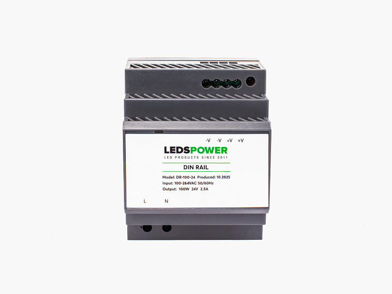 Изображение галлереи товара - Блок питания 100Вт 24В, серия DIN RAIL / 4